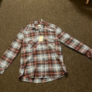 Pink, Blue, & White XL Flannel